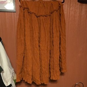 Mara Hoffman Terracotta A-Line Skirt